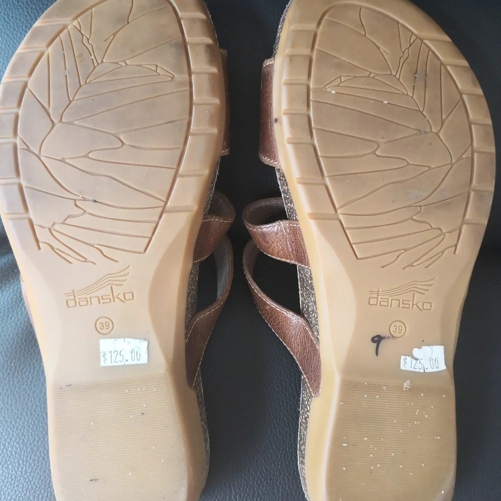 Dansko Brown Leather Sandals EU39 - Picture 3 of 16